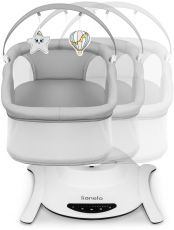 Шезлонг-гойдалка Lionelo Bella Rocker Set Grey Concrete